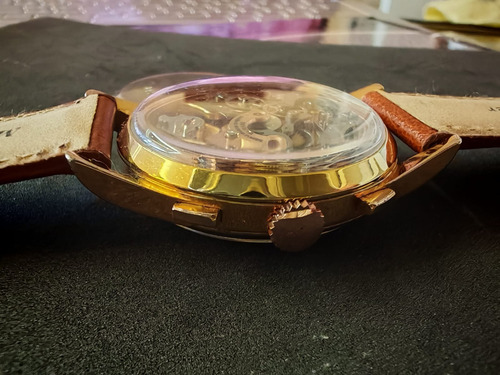 Cronógrafo Valjoux 22 Corda Manual Invicta Ouro 20 Microns (Usado)