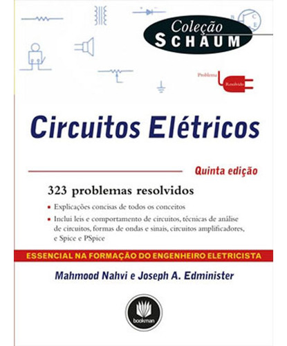 Circuitos Elétricos, De Edminister, Joseph A. | Nahvi, Mahmood. Editora Bookman, Capa Mole Em Português, 2014