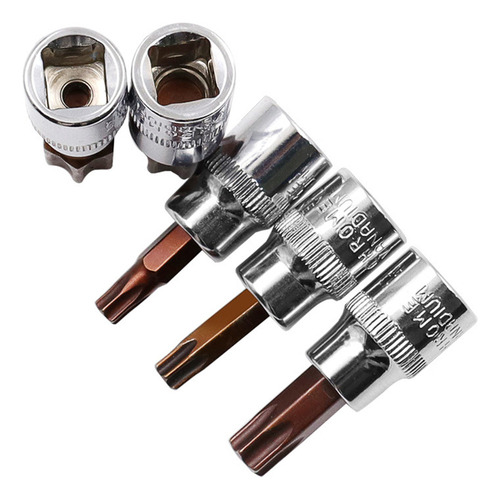 (b) Kit De Soquete Torx T10-t60 3/8 1/4 Star Chro