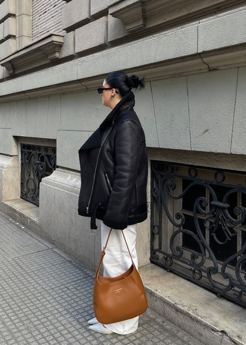 Campera Importada Gamulan Corderito Oversize Mujer Elegante