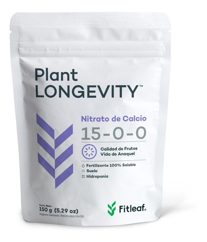 Nutriente Hidroponia Plant Longevity Nitrógeno Calcio 150g