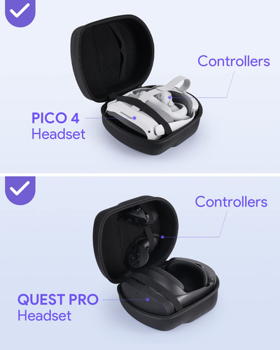 Funda De Viaje Para Headset Vr Meta Quest 3 Y Pico 4