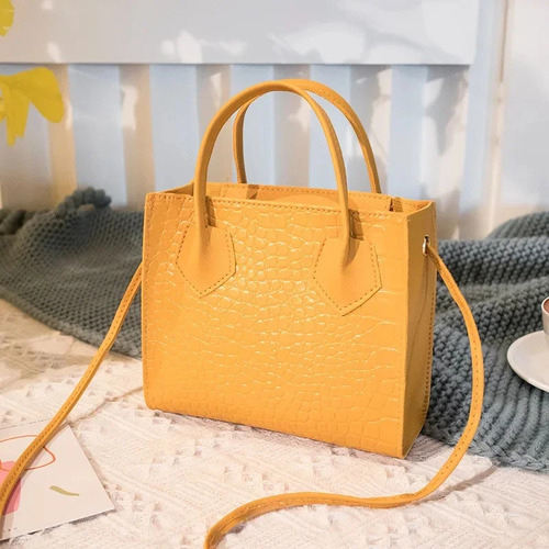 * Bolso Bandolera Con Hombro De Cocodrilo De Moda For Mujer