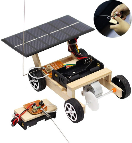 Carro Solar E Inalambrico De Madera Para Niños 6+