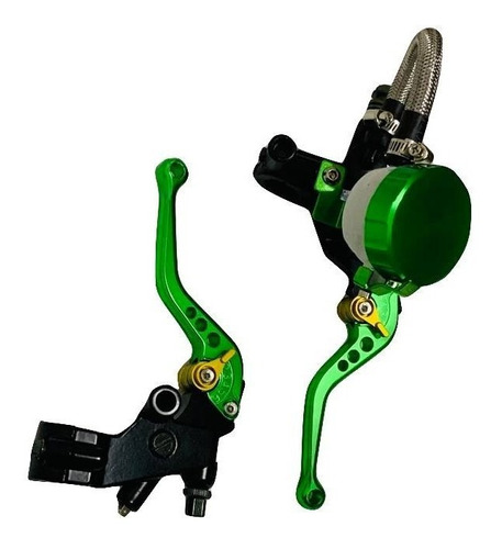 Manijas Completas Verdes Reforzadas Zx636 Zx6 Zx10 Premium