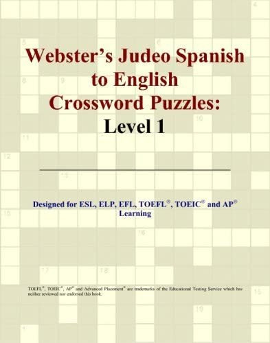 Libro: Crucigramas De Judeo De Español A Inglés: Nivel 1