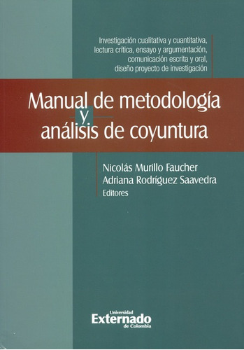 Libro Manual De Metodologia Y Analisis De Coyuntura