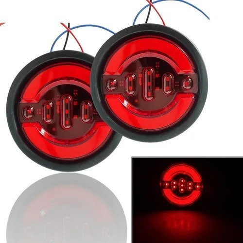 X2 Luz Led Trasera 12/24v Auto Remolque Camión Rojo Freno