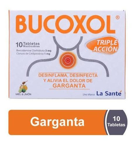 Bucoxol Garganta 3mg/1mg Caja X 10 Tabletas