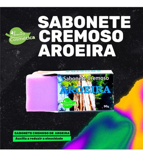Kit Com 12 - Sabonete Cremoso Natural Aroeira 90g