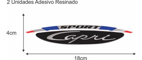 Adesivo 3d Lancha Sport Capri Alto Relevo Par