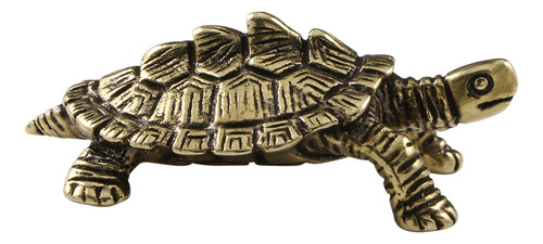 Figura De Tortuga En Miniatura Con Decoración De Bronce, Bon