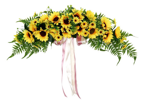 Guirnalda Floral De Botín De Girasol Artificial Hecha A