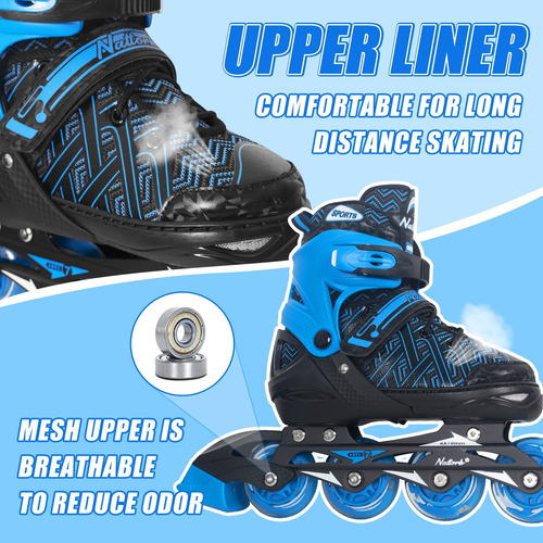 Patines En Línea Ajustables Para Niños Con Ruedas Iluminador