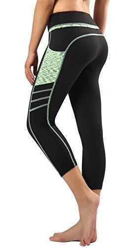 Flatik Mujer Yoga Capri Leggings Pantalones Para Correr