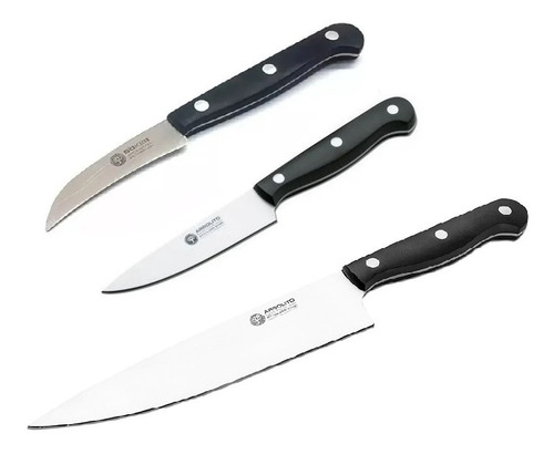 Set 3 Cuchillos 17,5-10-6,5cm Chef Boker Arbolito Gourmet