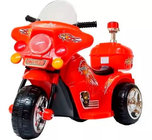 Motinha Motoquinha Infantil Elétrica De Brinquedo - Vermelha