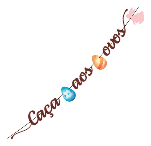 Kit Caça Aos Ovos Páscoa Chocolate 1 Uni Regina Festas