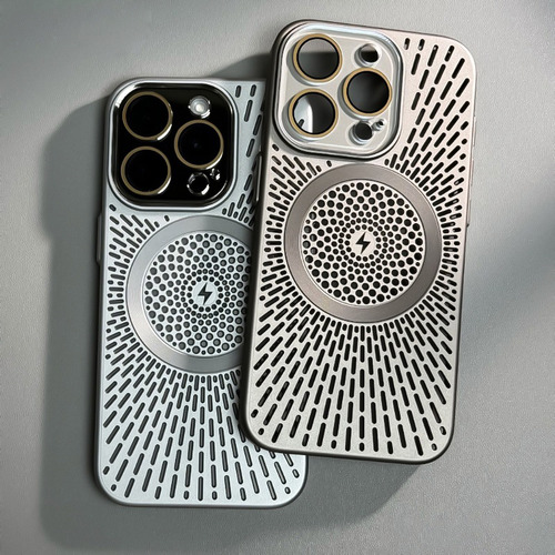 Funda De Teléfono Ultradelgada Y Transpirable Para iPhone 16, 14, 13, 12, 15 Pro Max Plus, Magsafe, Con Cargador Inalámbrico Magnético