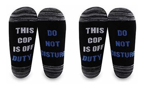 Levlo Cop Off Duty Calcetines Oficial De Polic A Regalo No M