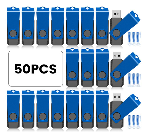 Agecash - Paquete De 50 Unidades Flash Usb 2.0 De 256 Mb A G