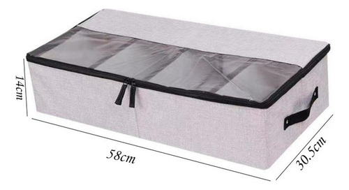 .. Caja De Almacenamiento Organizadora De Divisores Gris