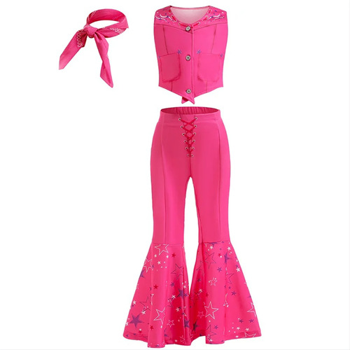 Disfraz Infantil Barbie Conjunto Vestimenta Ropa Barbie