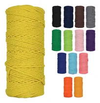 Comprar Hilo Algodon 3mm Tejidos Macrame 40 Hebras 5 Bobinas 100mts