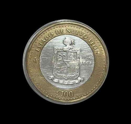 Moneda De 100 Pesos Conmemorativa Estado Nuevo León 1ra Fase