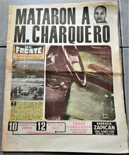 1970 Tupamaros Ejecucion De Moran Charquero Diario De Frente