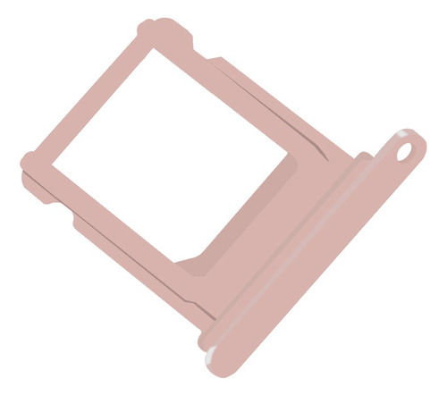 Charola Bandeja Porta Sim Para iPhone 7 Plus A1661 A1784 Color Oro Rosa