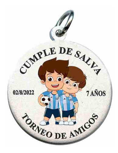 Medallas Souvenir Cumpleaños Eventos Pack 12 Unidades