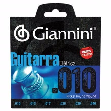 Encordoamento Giannini Geegst10 Guitarra 010-046 Frete 10,00