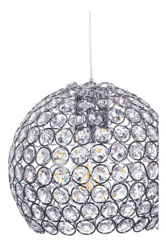 Lámpara De Cristal Cortado K9 Alto Ajustable Globo De 1 Luz