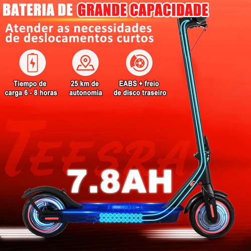Patinete Elétrico Scooter Teesra M3 Pro,500W Patinete Elétrico,25 KM de Autonomia, Velocidade Máxima de 30 KM/H, Dobravel,Patinete Elétrico com Controle de Aplicativo Bluetooth