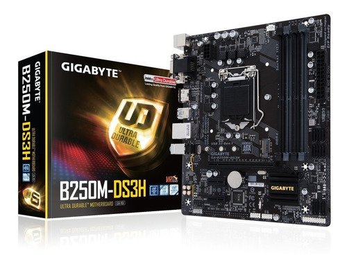 Tarjeta Madre Gigabyte Ga-b250m-ds3h 4xddr4 Pcie Hdmi 1151