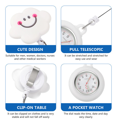 Reloj De Bolsillo Para Enfermera Divertido Con Dibujos Anima