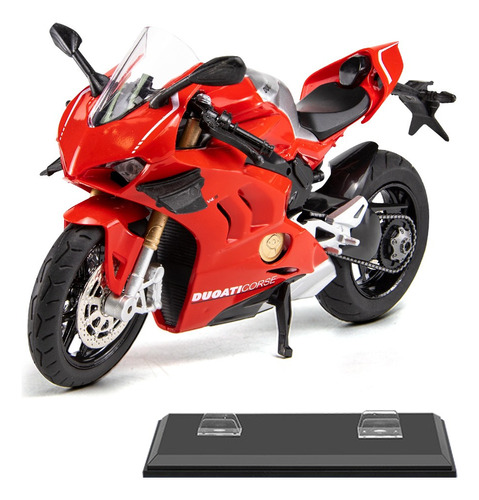 Ducati Panigale V4s Miniatura Metal Moto Con Luces Y Son [u]