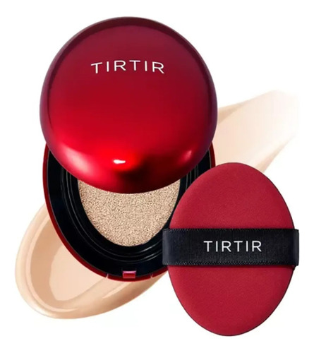 Máscara Cushion Foundation Tirtir Fit Red 21c Cool Ivory ,