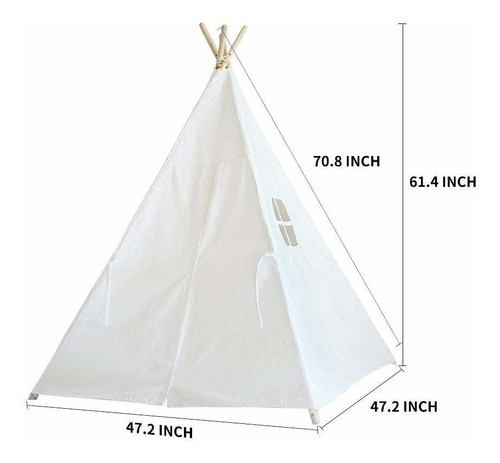 Sumerice Tipi Tienda De Campaña Para Niños De Juguete Con Fu
