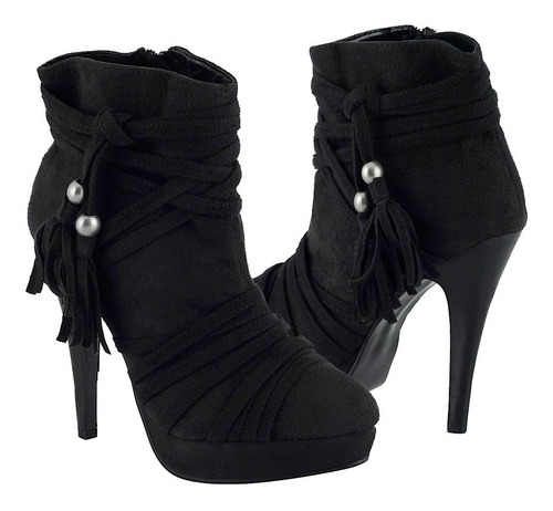 Botas Stylo 538-1-4 Suede Negro 