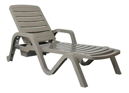 Reposera Toronto Gris - Pvc - Gardenlife