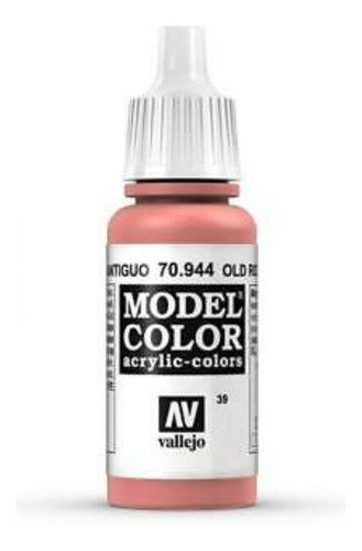 Vallejo Model Color 17ml Pintura Acrílica Color 39 Rosa Antiguo 70.944