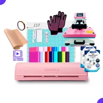 Comprar Kit Silhouette Cameo 5 Rosa + Hoby 24x30 + Insumos J37 Cyber