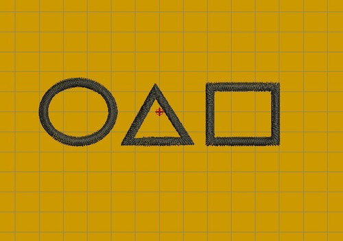 Matrices De Bordado Del Juego Del Calamar X 4