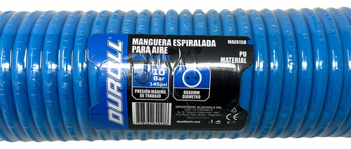 Manguera Espiralada 8mm Para Aire X 15mts