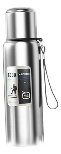 Botella De Agua Aislada, Taza Térmica, 800 Ml Plateado