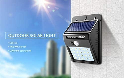 Lámpara Solar Con Sensor De Movimiento Luces Led(2,89)
