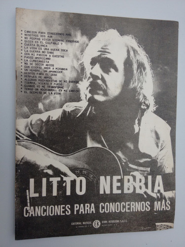 Litto Nebbia Canciones Para Conocernos Más 1983 Letras Parti