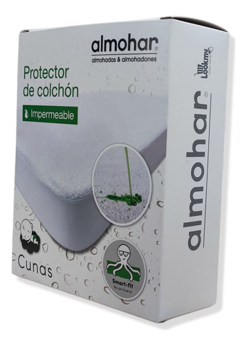 Cubrecolchon Impermeable Toalla Y Pvc Cuna Colecho 100x70 Cm